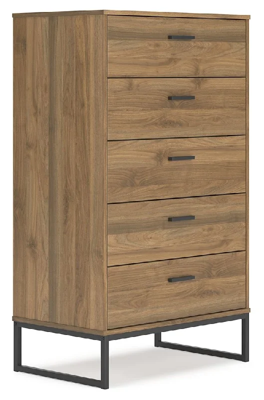 Deanlow - Honey - Five Drawer Chest