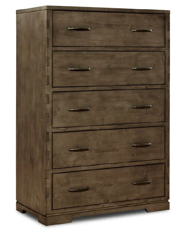 Dovetail 5 Drawer Chest - Graphite