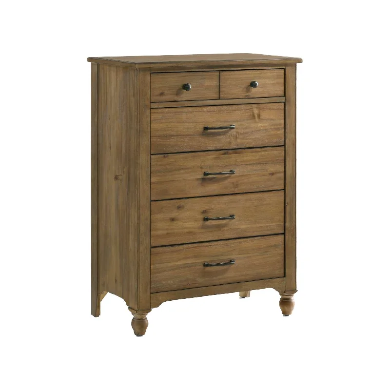 Highland 5 Drawer Chest - Sand Dune