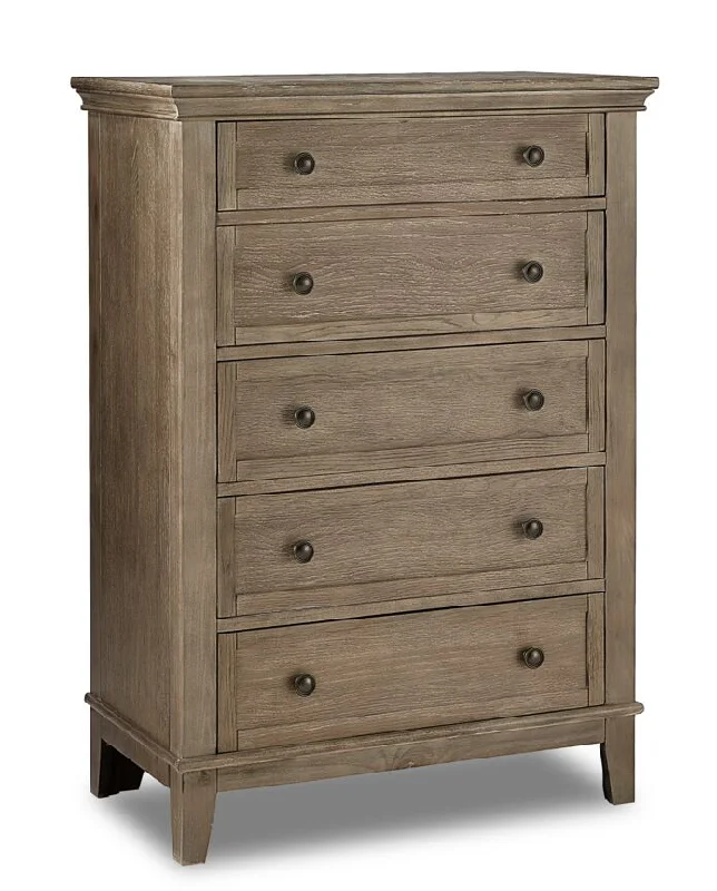 Leland 5 Drawer Chest - Sand