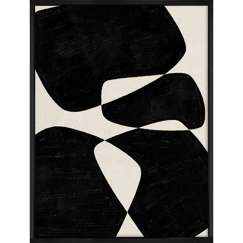 Black Shapes II Wall Art 32.00" x 42.00"