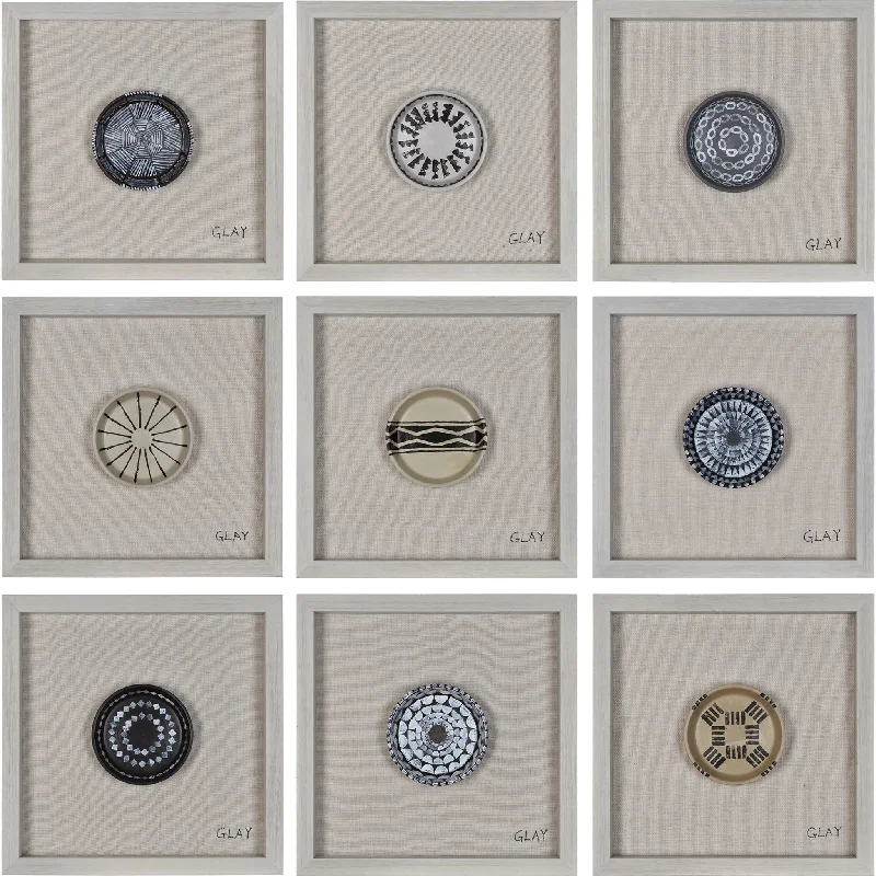 Buttons Ea Assorted Wall Art 16.00" x 16.00"