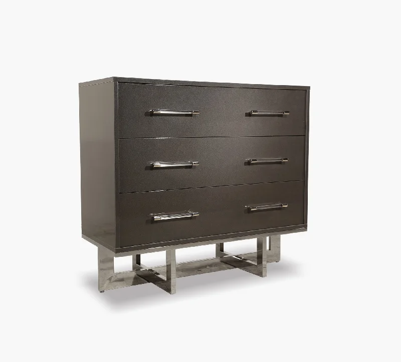 Dante Graphite 2PC 3 Drawer Chest