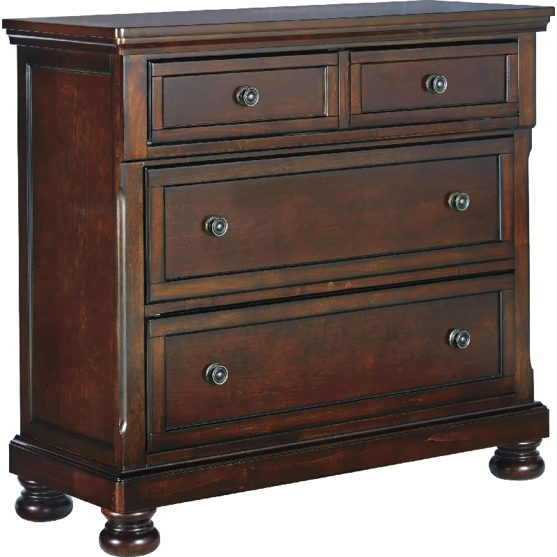 Porter Media Chest - Rustic Brown